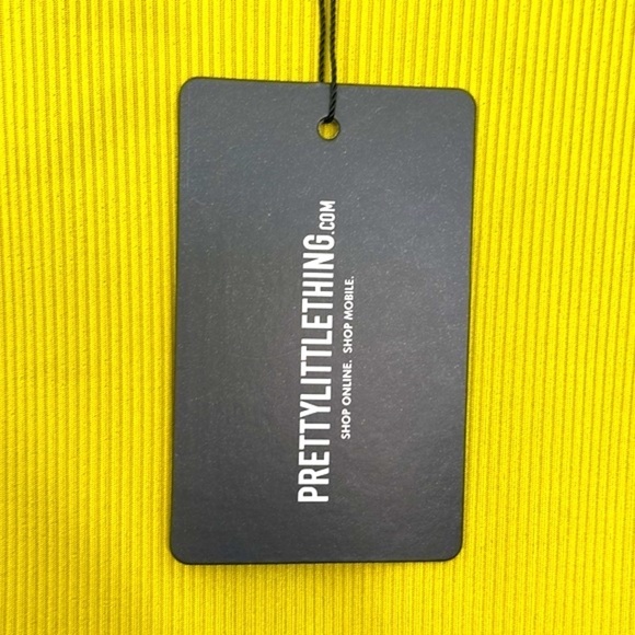 PrettyLittleThing-NWT Shape Dark Lime Ribbed Scoop Neck Sleeveless Jumpsuit SZ 2 - Picture 6 of 9